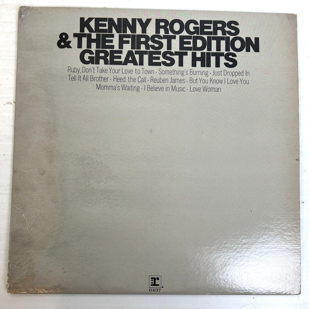 Kenny Rogers & The First Edition Greatest Hits Album LP VInyl 1971 Country Rock